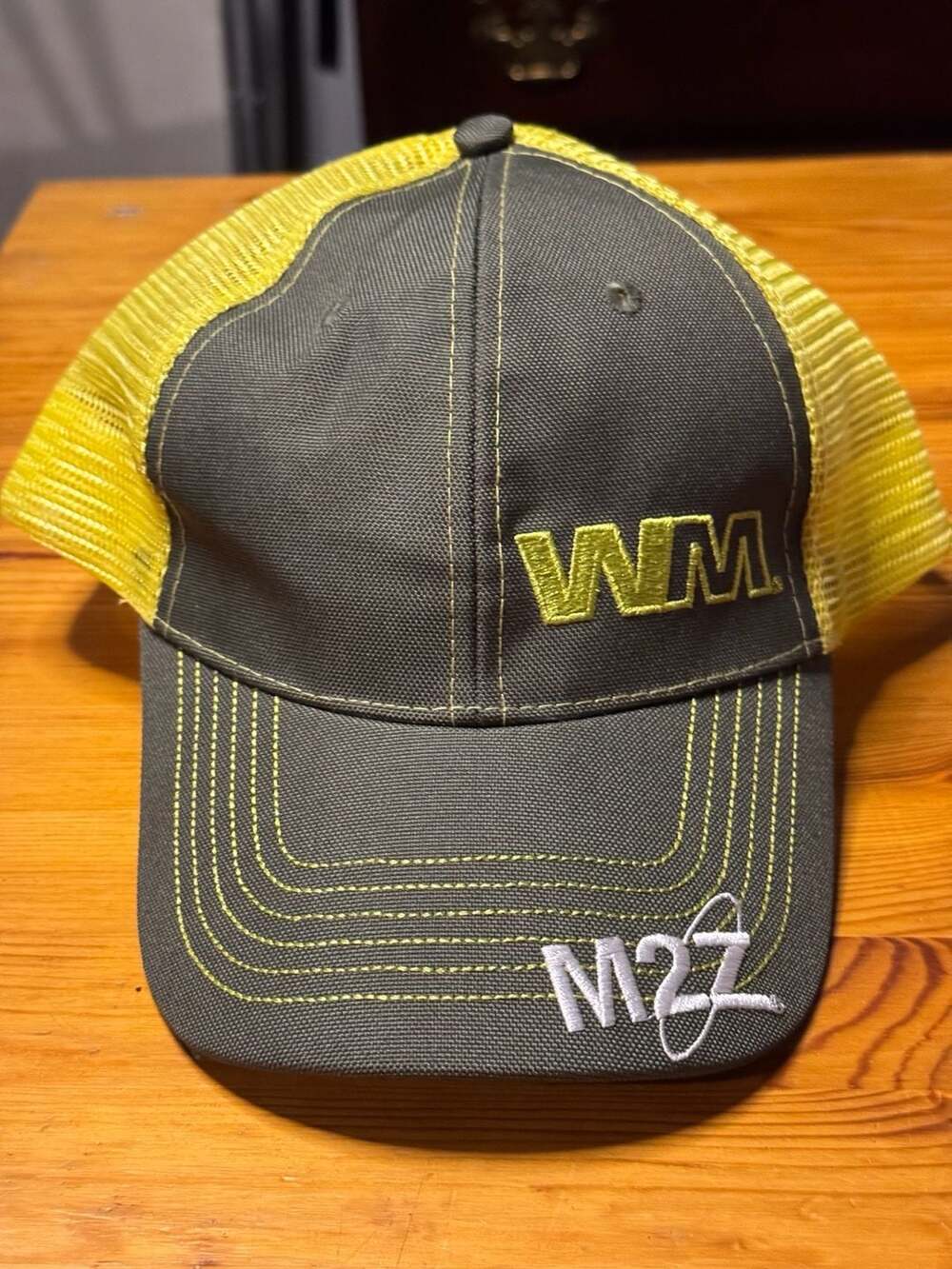 WM Waste Management M22 Trucker Hat Cap One Hundred Days of Summer Safety